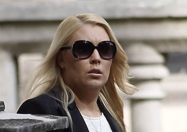 Australian radio DJ Mel Greig leaves the Royal Courts of Justice in London. Picture: PA