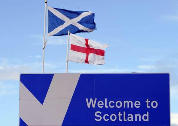 The poll found that most voters in England backed Scotland staying part of the Union. Picture: Ian Rutherford
