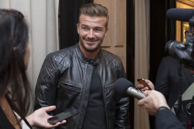 Backing like Beckham: Football star has urged Scots to save the Union. Picture: AP
