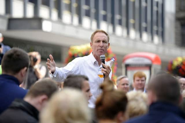 Labour MP Jim Murphy is said to have suffered orchestrated haranguing at his open air meetings. Picture: John Devlin