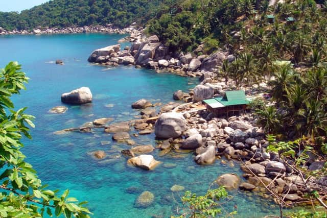 Colonel Prachum Ruangthong said the man and woman were found dead on a rocky beach on Koh Tao, an island in Surat Thani province known for its diving sites and serene beaches. Picture: Wikipedia