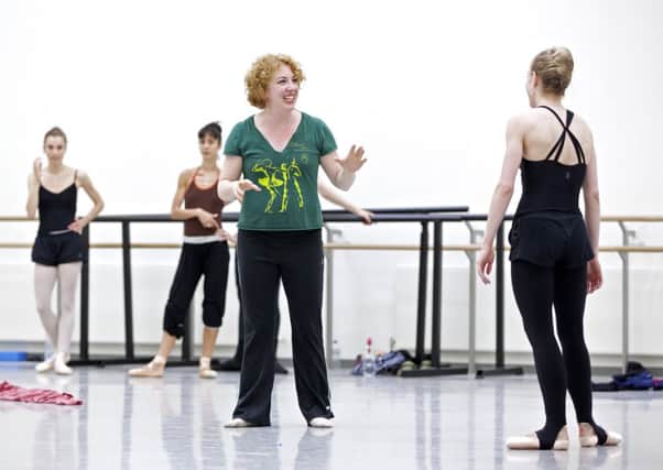 Helen Pickett works with Scottish Ballet dancers for her world premiere, The Crucible. Picture: Scottish Ballet