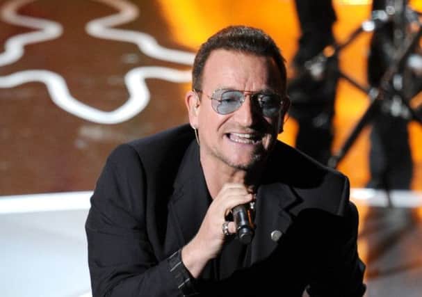 Singer Bono of U2. Picture: Getty