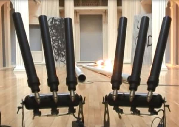 Ellie Harrison's art installation at Edinburgh's Talbot Rice Gallery. Picture: YouTube