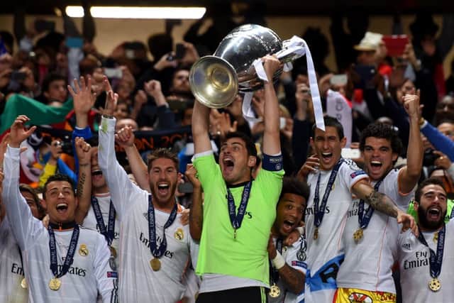 Real Madrid celebrate last seasons Uefa Champions League triumph. Picture: Getty
