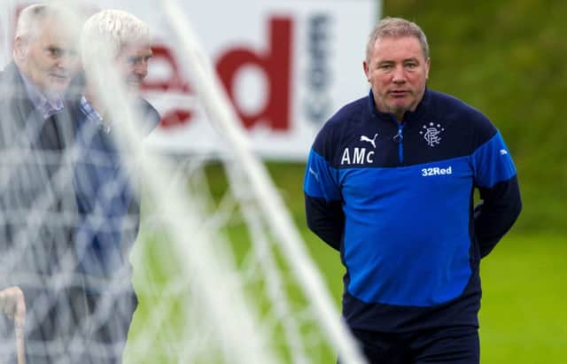 Rangers stayed silent on fresh investment claims, but Ally McCoist confirmed that he subscribed to the clubs share offer. Picture: SNS