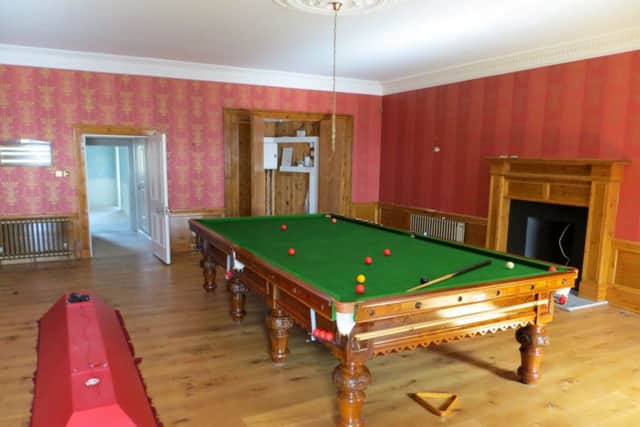 The Castle comes with its own snooker table. Picture: hemedia