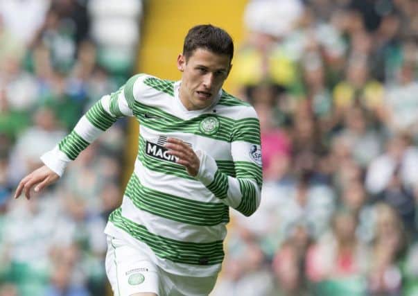 Aleksandar Tonev in action against Aberdeen. Picture: SNS