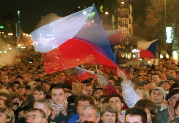 Czechs celebrate their new nationhood, an example of the global move towards self-determinism. Picture: Getty