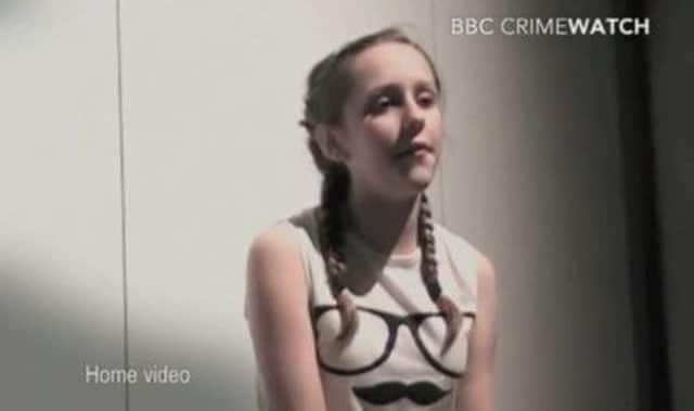 Previously unseen video of Alice Gross was screened last night. Picture: BBC