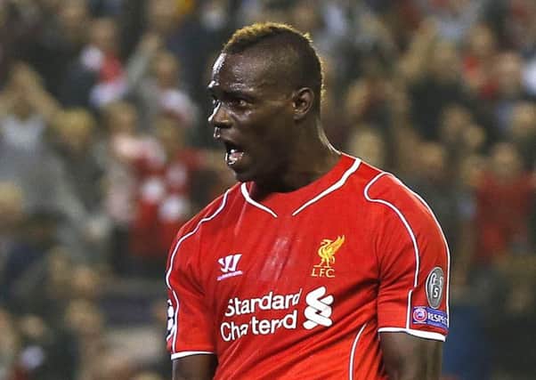 Mario Balotelli: Scored first goal. Picture: Reuters