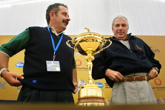 Sam Torrance and Curtis Strange at the Belfry. Picture: Getty