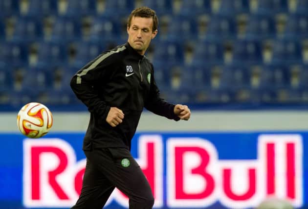 Ronny Deila trains his side in Austria ahead of their Europa League tie with FC Salzburg. Picture: SNS