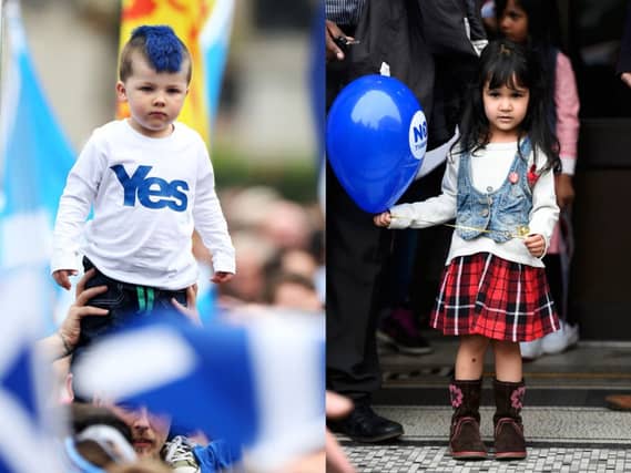 Children attend rallies on the final day of campaigning. Pictures: PA Wire/Reuters