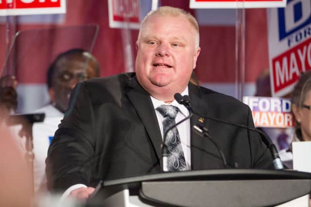 Rob Ford was caught on video apparently smoking crack. Picture: Getty