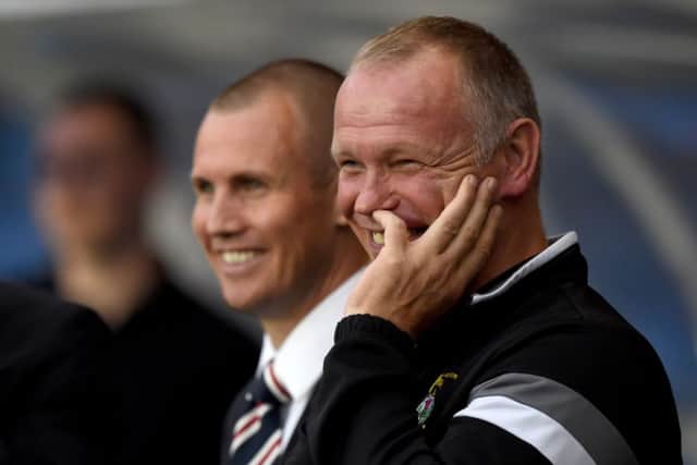 ICT manager John Hughes (right) at the Scottish Cup second round match at Ibrox. Pic: SNS