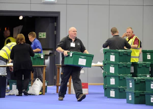 Ballot boxes arrive