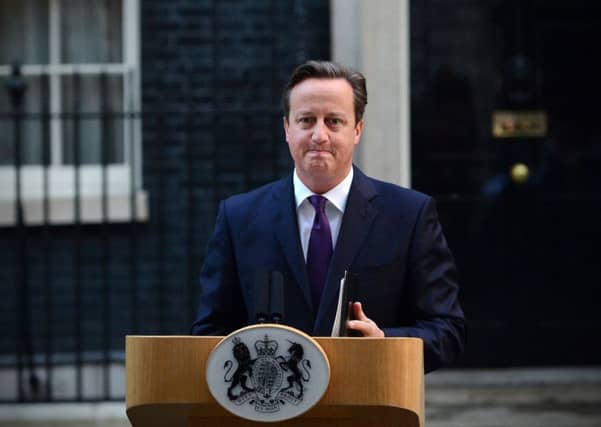 British Prime Minister David Cameron addresses the media outside 10 Downing Street following results in the Scottish referendum on independence.Picture: Getty