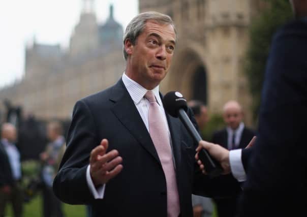 Ukip leader Nigel Farage wants an English parliament within the Commons. Picture: Getty