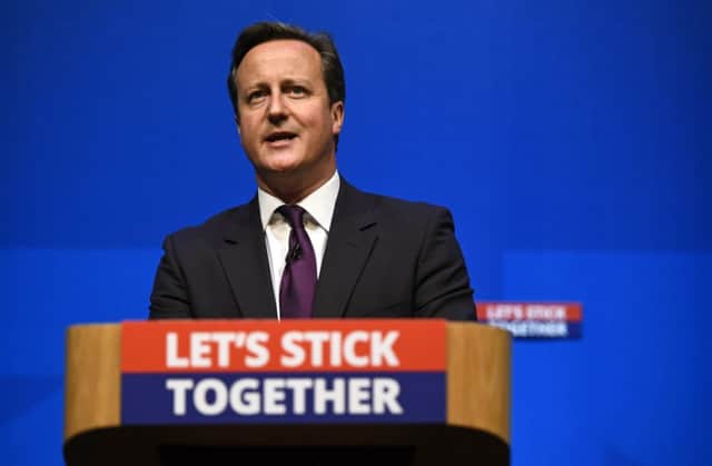 David Cameron delivers his emotional speech in favour of the Union. Picture: Reuters