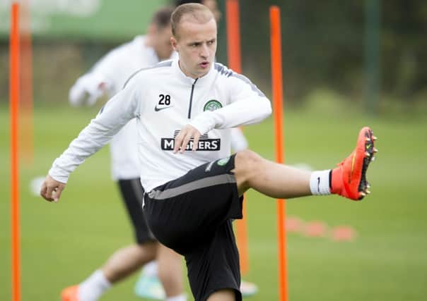 Leigh Griffiths pictured during a Celtic training session. Picture: SNS