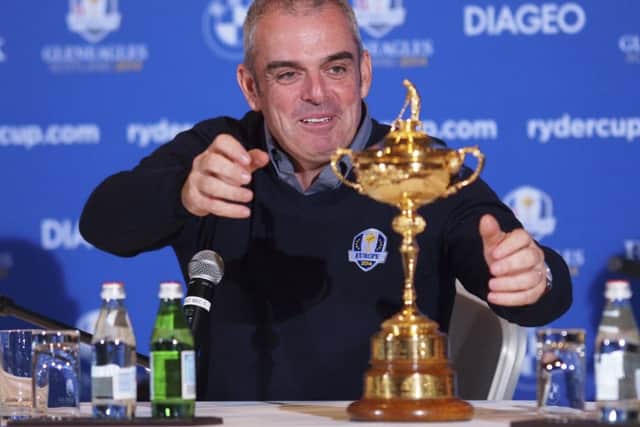 European captain Paul McGinley. Picture: AP
