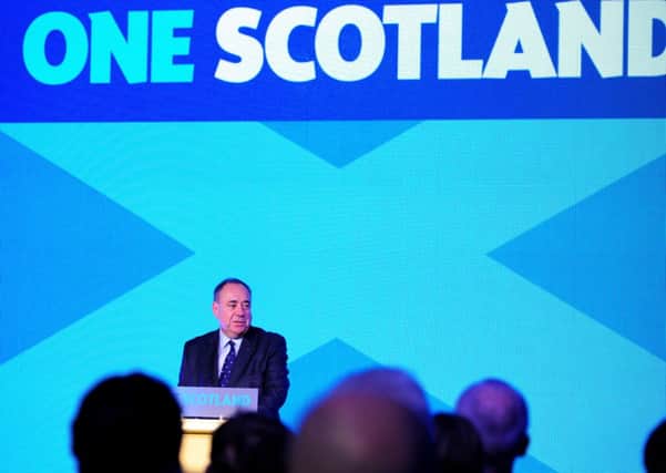 First Minister Alex Salmond has accused Westminster leaders of 'tricking' No voters. Picture: Ian Rutherford