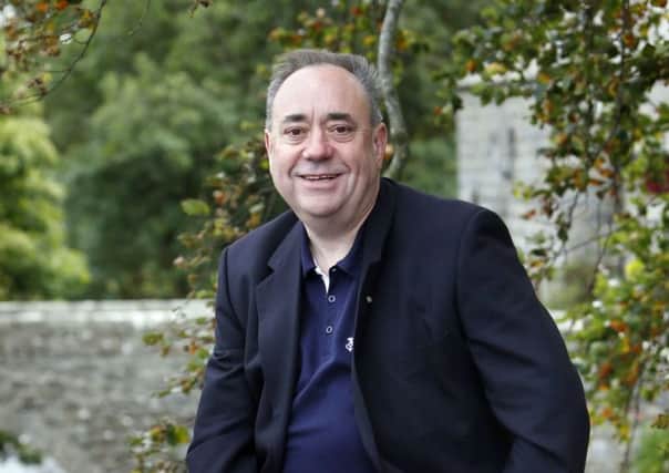 Alex Salmond outside his home in Strichen at the weekend. Picture: PA