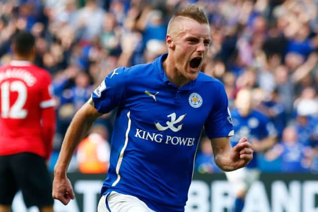 Jamie Vardy: Got Leicesters fifth goal. Picture: Getty