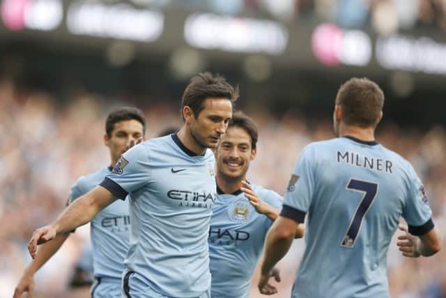 Frank Lampard shows little emotion after the substitutes goal earned Manchester City a draw. Picture: PA