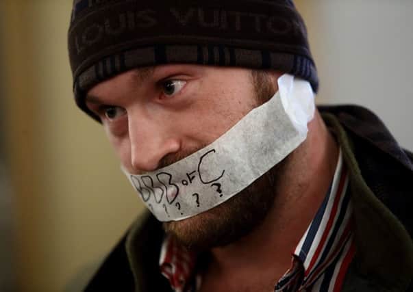 Tyson Fury: Nothing to say. Picture: Getty