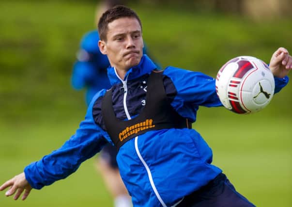 Ian Black at training as Rangers prepare to face Falkirk. Picture: SNS
