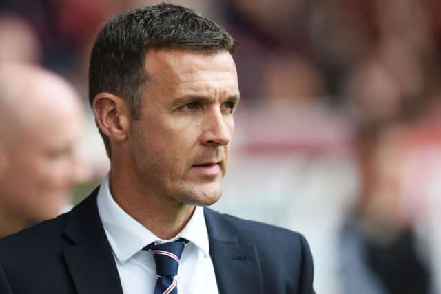 McIntyre watches his County side lose to Aberdeen on Saturday. Picture: SNS