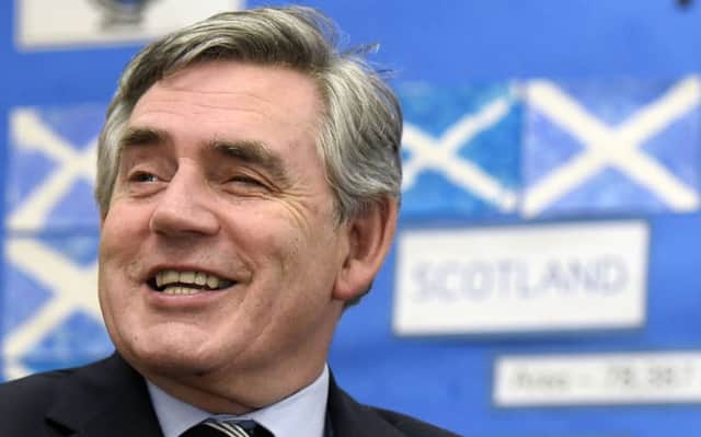 Brown returned to the political scene to help the Better Together campaign. Picture: AFP