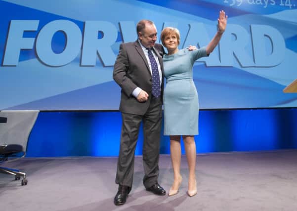 Alex Salmond and Nicola Sturgeon. The SNP has seen a surge in its membership numbers since Thursday. Picture: Jane Barlow