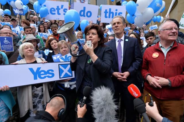 The Yes campaign triumphed in Glasgow, but faltered elsewhere. Picture: Getty