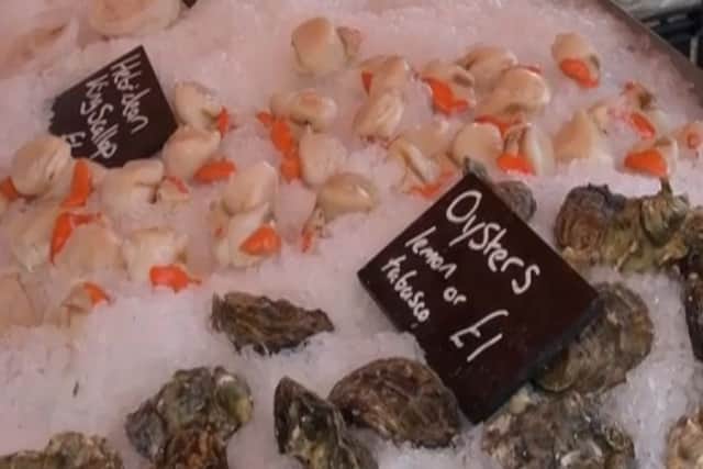 Oysters on display at the Scottish Food & Drink Fortnight. Picture: Contributed