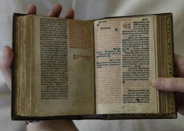 The Aberdeen Breviary was one of the earliest items printed in Scotland at the press of Chepman & Myllar, Scotland's first printers.

Picture: Neil Hanna