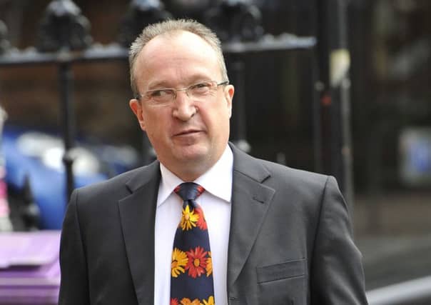 John Wilson on his way to an SNP Nato meeting in Glasgow, August 2012. Picture: Robert Perry