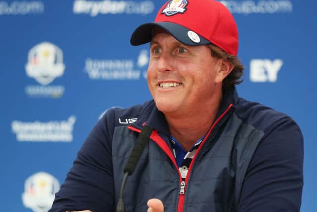Phil Mickelson is adamant there is a good spirit within the USA camp at Gleneagles. Picture: Getty