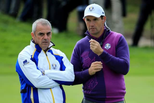 Paul McGinley: Not concerned. Picture: Getty