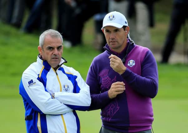 Paul McGinley: Not concerned. Picture: Getty