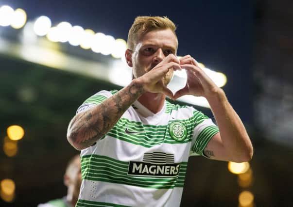 The Swede hit the opener in the Celts 3-0 rout of championship side Hearts. Picture: SNS