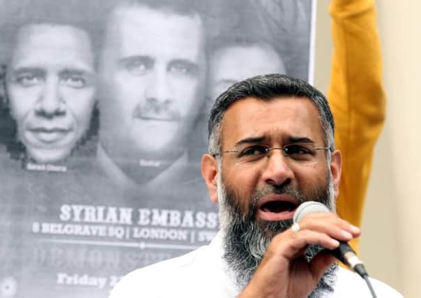 Muslim preacher Anjem Choudary who is one of nine men arrested as part of an investigation into Islamist terrorism. Picture: PA