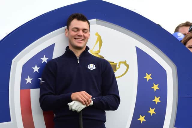Team Europe's Martin Kaymer relaxes during practice: Picture:SNS