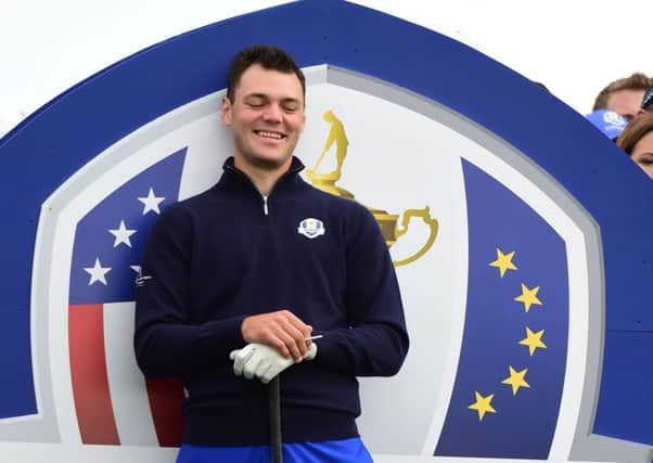 Team Europe's Martin Kaymer relaxes during practice: Picture:SNS