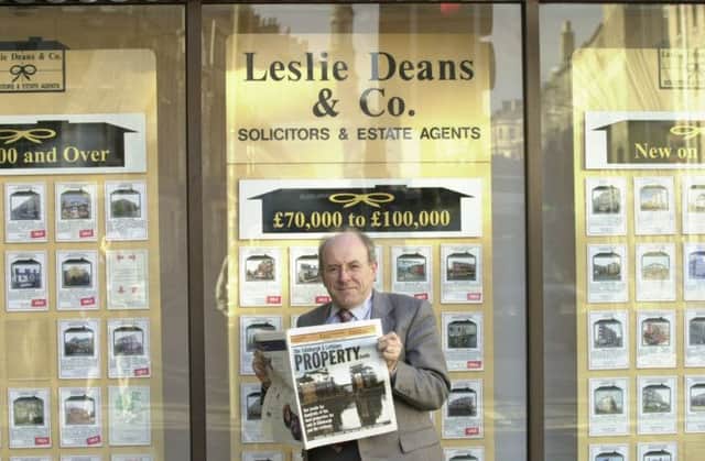 Leslie Deans runs a chain of estate agents. Picture: Colin Hattersley