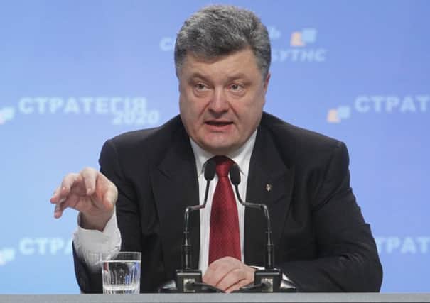 Petro Poroshenko says he has a plan to bid to join the EU in 2020. Picture: Reuters