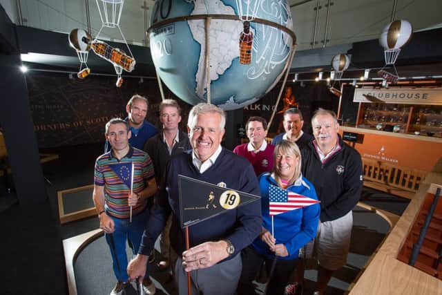 Colin Montgomerie heads the participants at the Johnnie Walker experience. Picture: Contributed