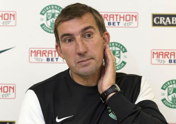 Alan Stubbs is quickly learning about the difficulties of facing the Old Firm in Glasgow. Picture: SNS